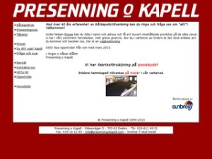 Presenning o Kapell i Örebro